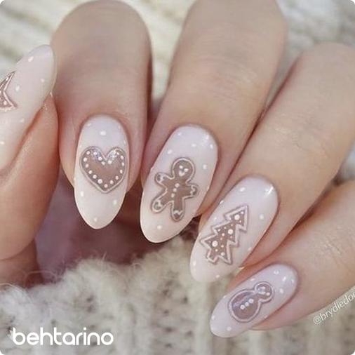 طرح ناخن کریسمسی خاص و فانتزی