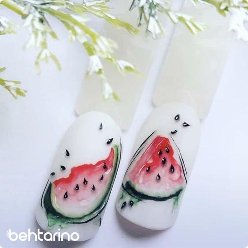 طراحی ناخن شب یلدا